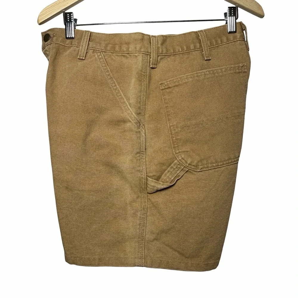 Vintage Carhartt WU1906 Duck Canvas Carpenter Work Shorts Brown Size 31 Y2K